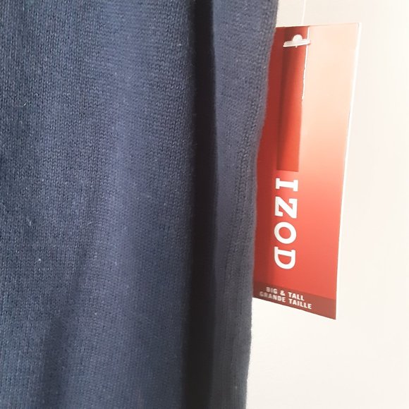 Izod Men's Navy Blue 100% Cotton Vest New! Size XL Tall - Picture 7 of 16